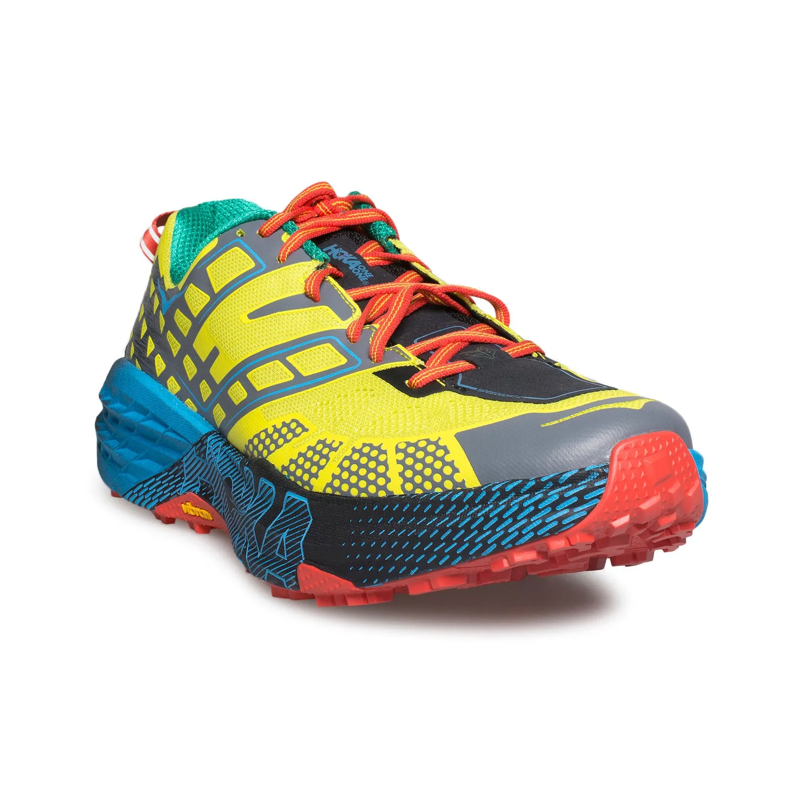 HOKA One One Speedgoat 2 Citrus / Dresden Blue Boots - Men's