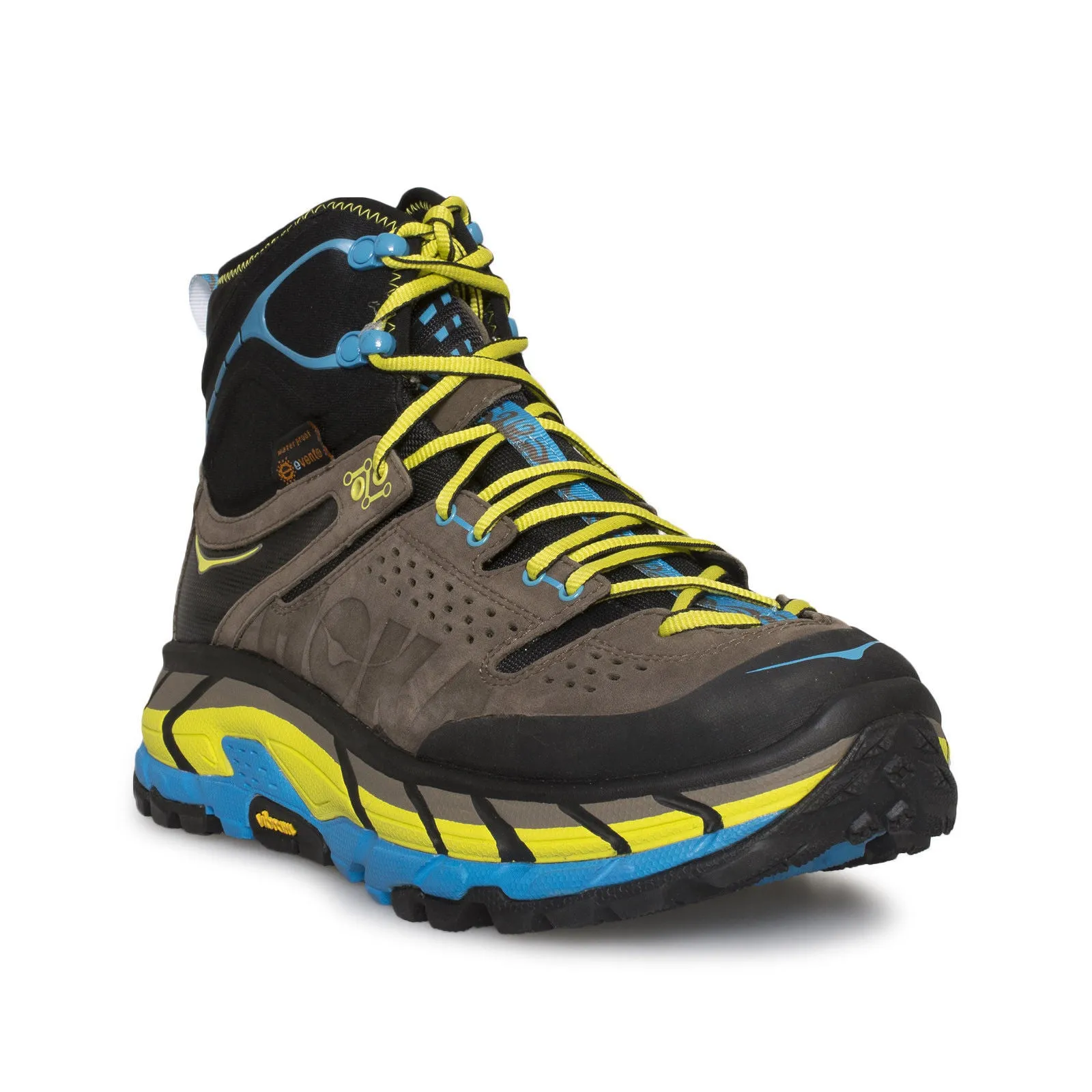 Hoka One One Tor Ultra Hi WP Grey / Cyan Hiking Boots