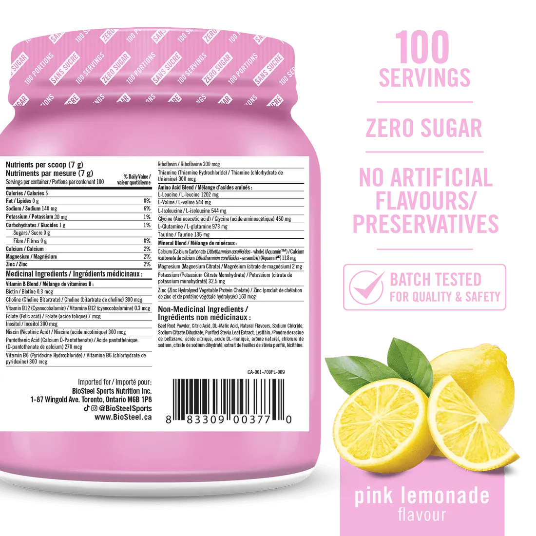 HYDRATION MIX / Pink Lemonade - 100 Servings