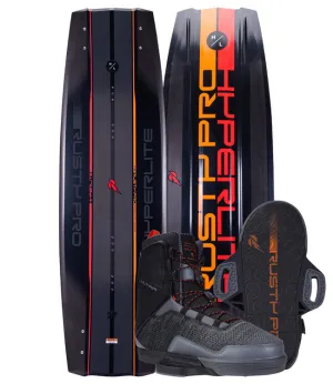 Hyperlite Rusty Pro Wakeboard Package with Ultra Boots (2024)