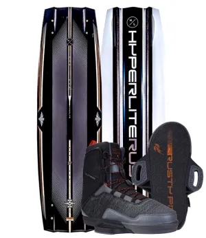 Hyperlite Rusty Pro Wakeboard Package with Ultra Boots (2025)