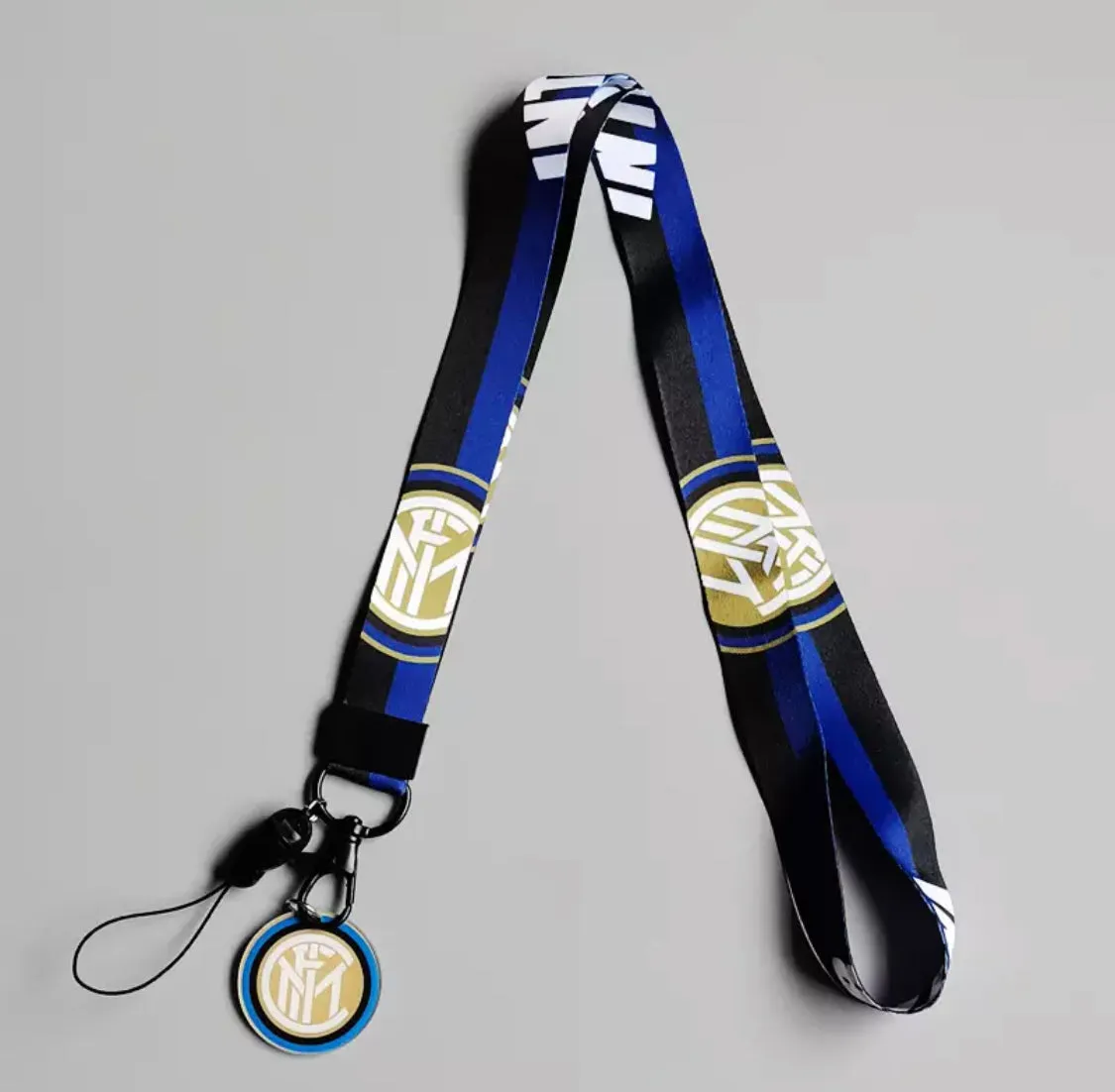 Inter Soccer Mobile Phone Long Neck Keychain Campus Activity