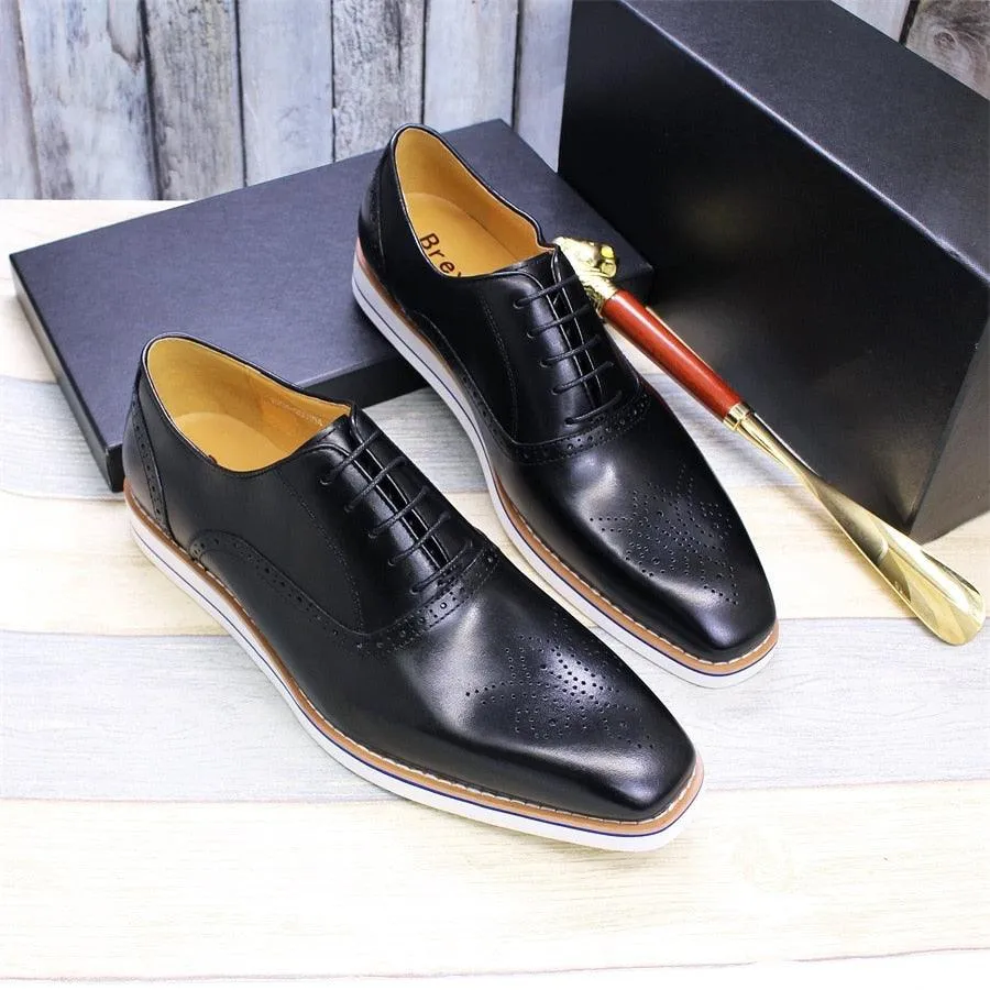 Jim - Leather casual men's shoes