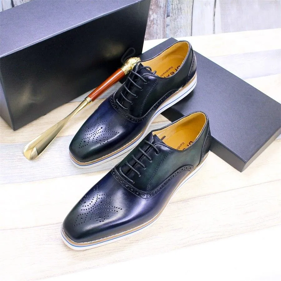 Jim - Leather casual men's shoes