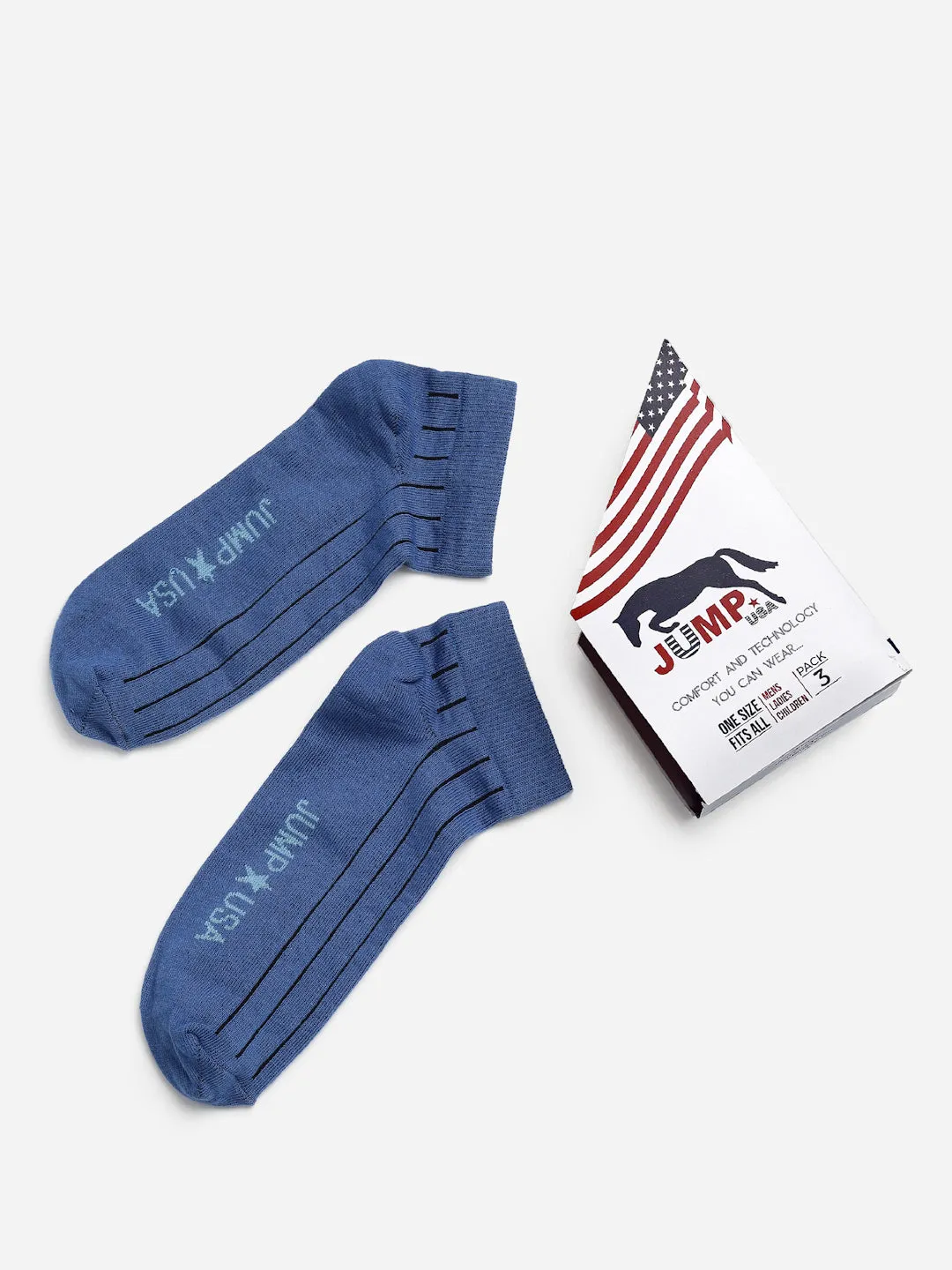 JUMP USA Men Pack Of 2 Assorted Ankle-Length Trendy Socks