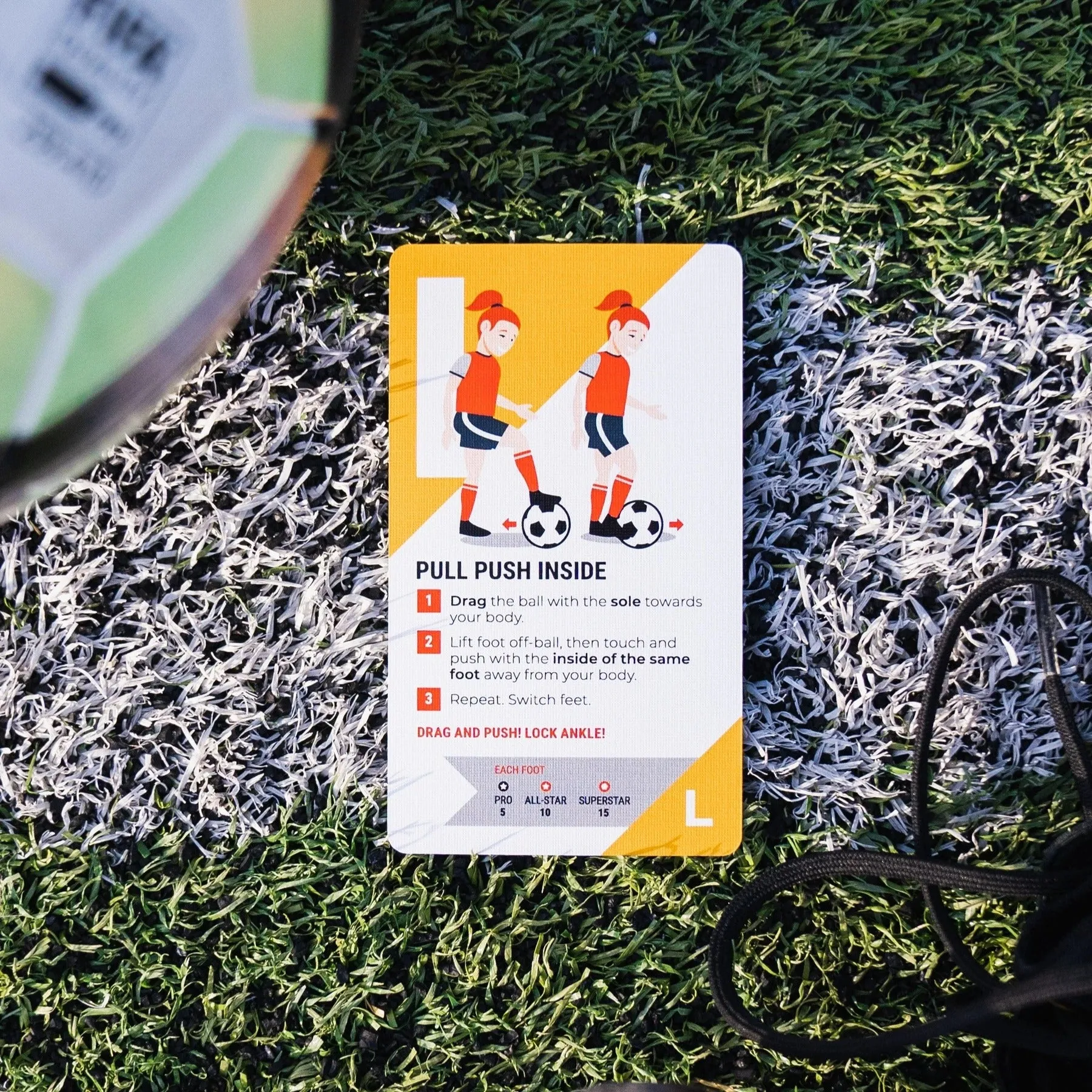 Kick Deck ABC Soccer Training Card Set