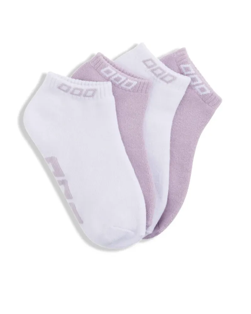 Lorna Jane 2pk Iconic Socks -Pale Orchid Lilac & White