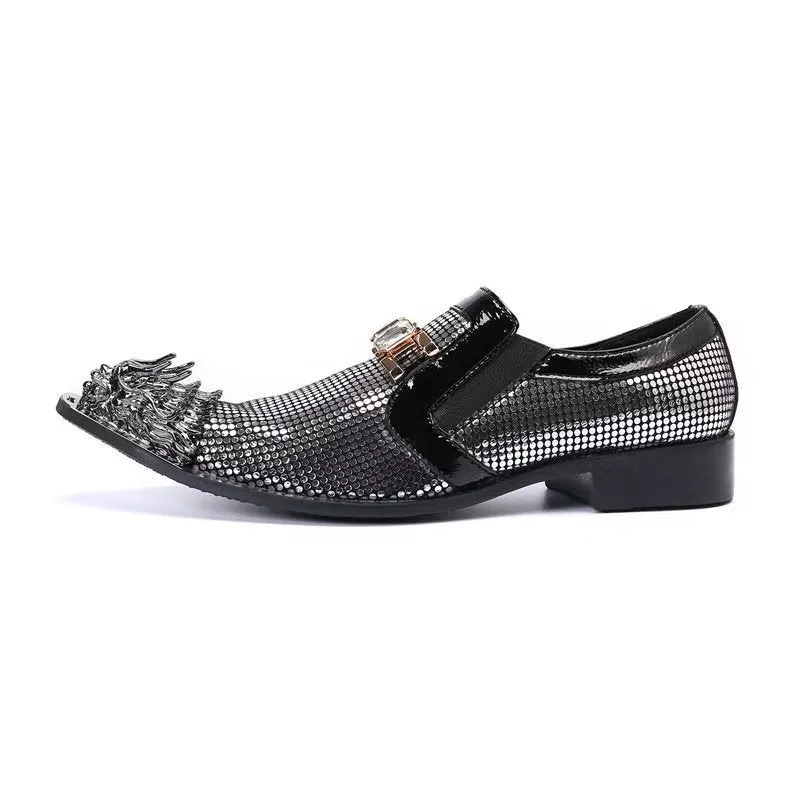 Luxe Exotic Genuine Leather Slip-on Dress Shoes