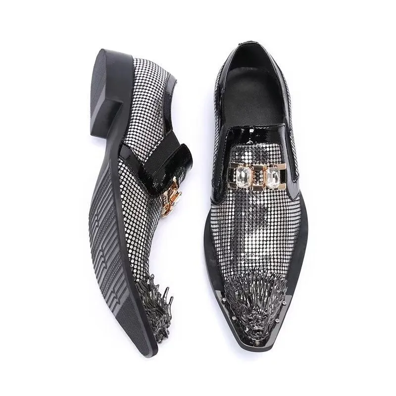 Luxe Exotic Genuine Leather Slip-on Dress Shoes