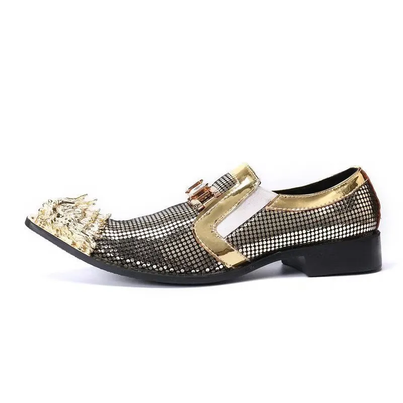 Luxe Exotic Genuine Leather Slip-on Dress Shoes