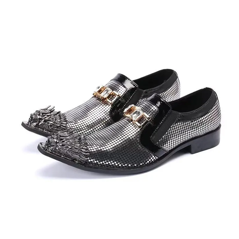 Luxe Exotic Genuine Leather Slip-on Dress Shoes