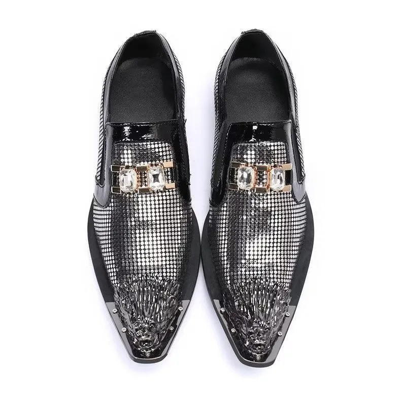 Luxe Exotic Genuine Leather Slip-on Dress Shoes