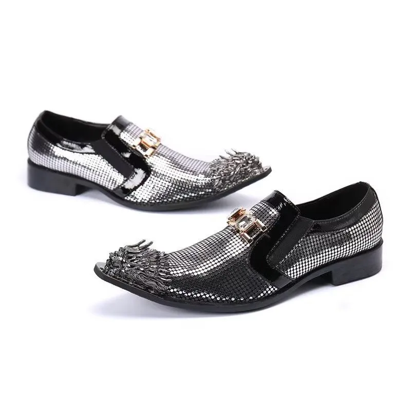 Luxe Exotic Genuine Leather Slip-on Dress Shoes