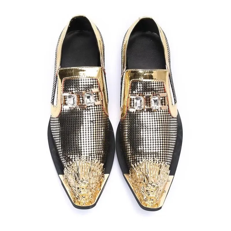 Luxe Exotic Genuine Leather Slip-on Dress Shoes