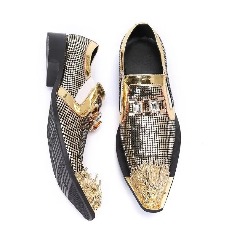 Luxe Exotic Genuine Leather Slip-on Dress Shoes