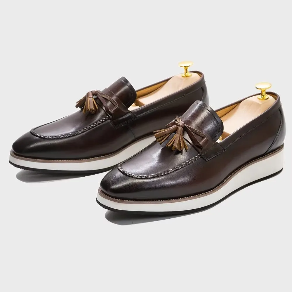 Luxury Leather Elegant Tassel Loafers