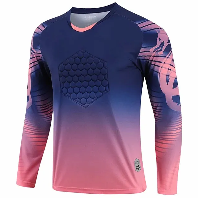 Men's Football Jersey - New Adults Goalkeeper Long Sleeve Tracksuit Soccer Training