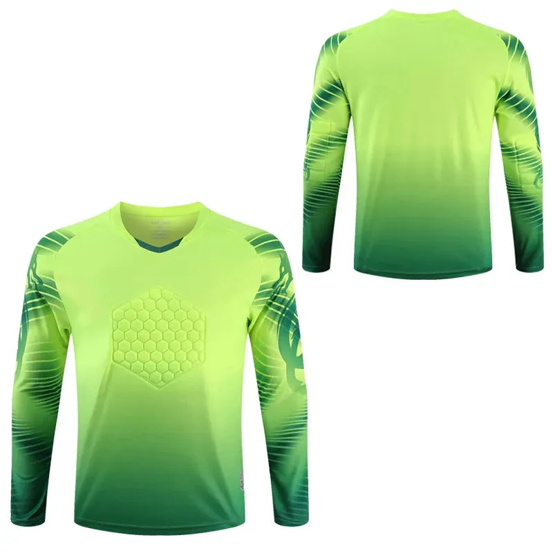 Men's Football Jersey - New Adults Goalkeeper Long Sleeve Tracksuit Soccer Training