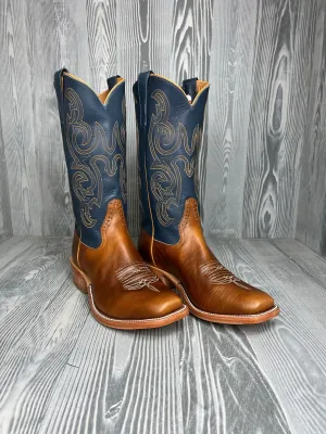 Men's Rios of Mercedes Tan Horsebutt with 13" Navy Waxy Kansas Tops