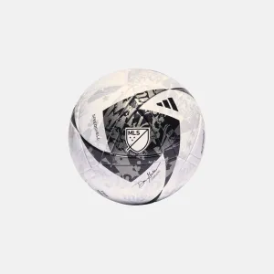 MLS League NFHS Soccer Ball, White/Black (Sizes 4-5)