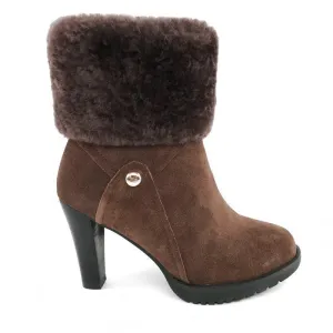 MUBO UGG BOOTS High Heel Insole TPR Sole Brown