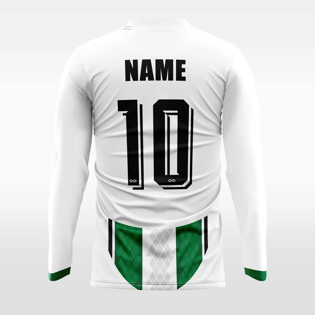 Obliging- Customized Men's Sublimated Long Sleeve Soccer Jersey