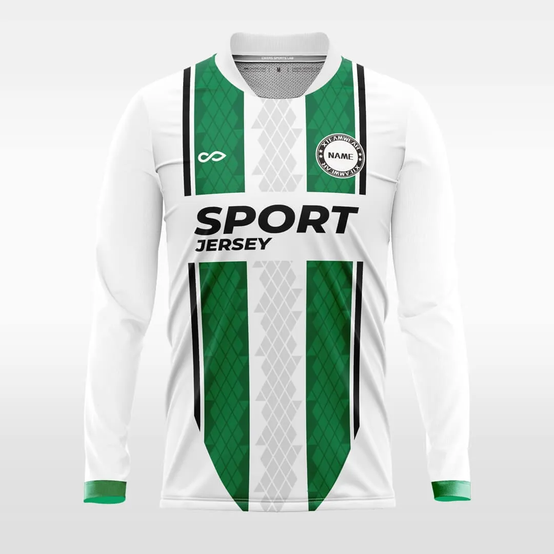 Obliging- Customized Men's Sublimated Long Sleeve Soccer Jersey