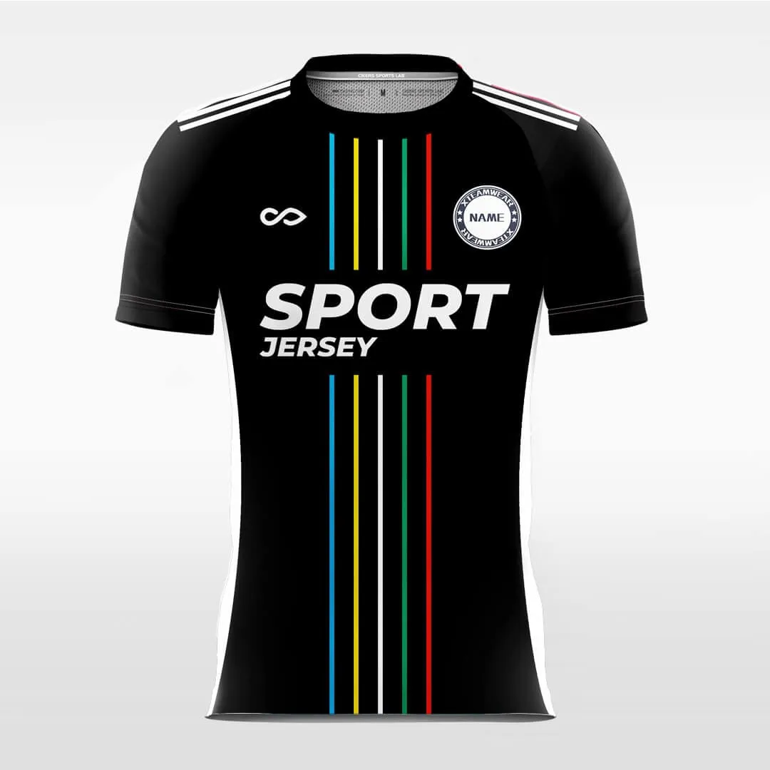 Rainbow Line - Custom Soccer Jersey for Men Sublimation