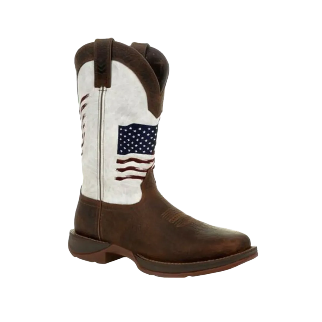 Rocky Boot Rebel Durango Men's Distressed Flag Embroidery Boot