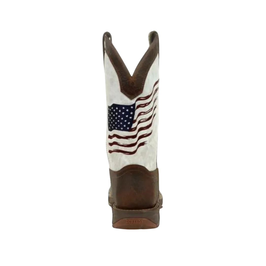 Rocky Boot Rebel Durango Men's Distressed Flag Embroidery Boot