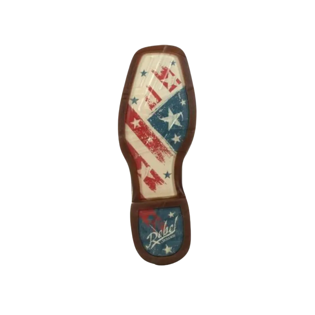 Rocky Boot Rebel Durango Men's Distressed Flag Embroidery Boot