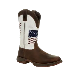 Rocky Boot Rebel Durango Men's Distressed Flag Embroidery Boot