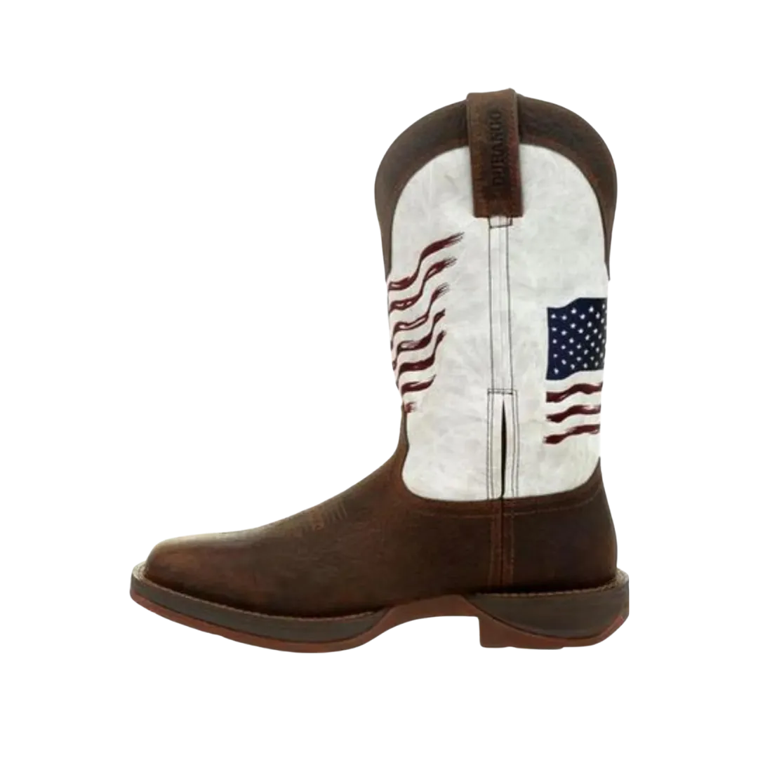 Rocky Boot Rebel Durango Men's Distressed Flag Embroidery Boot