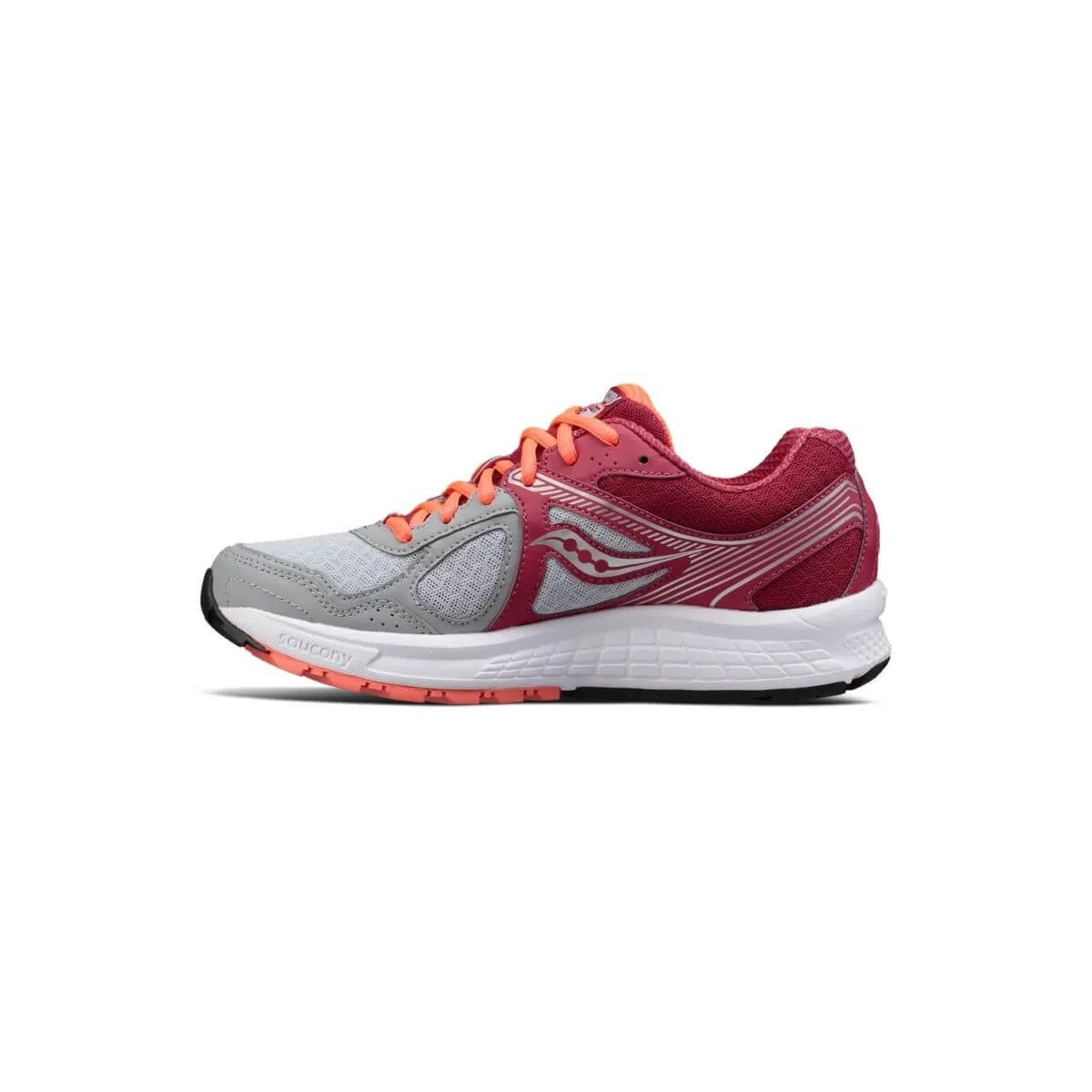 Saucony Grid Cohesion 10 shoes red and gray Women AW17