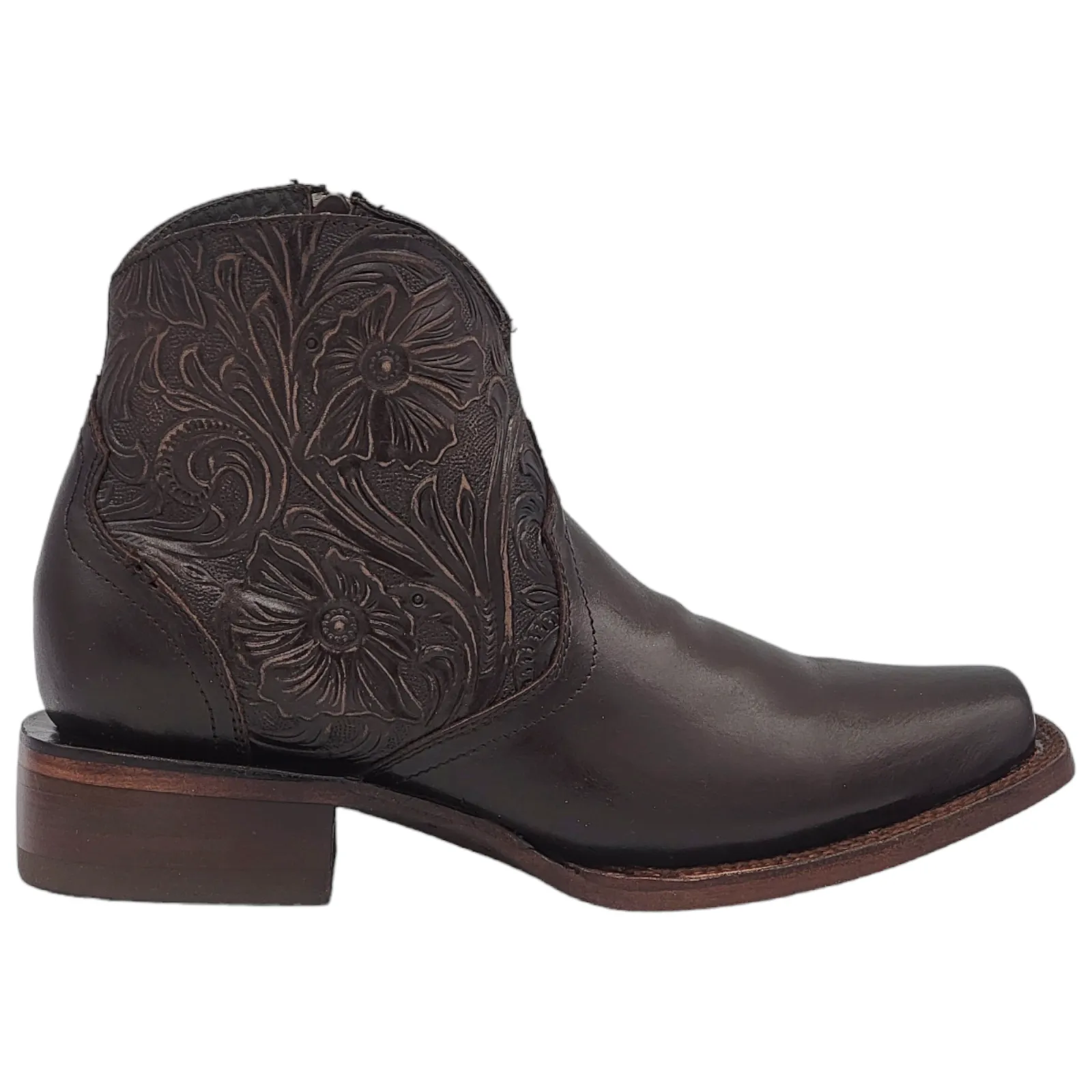 Silverton Nelly All Leather Square Toe Short Boots (Choco)