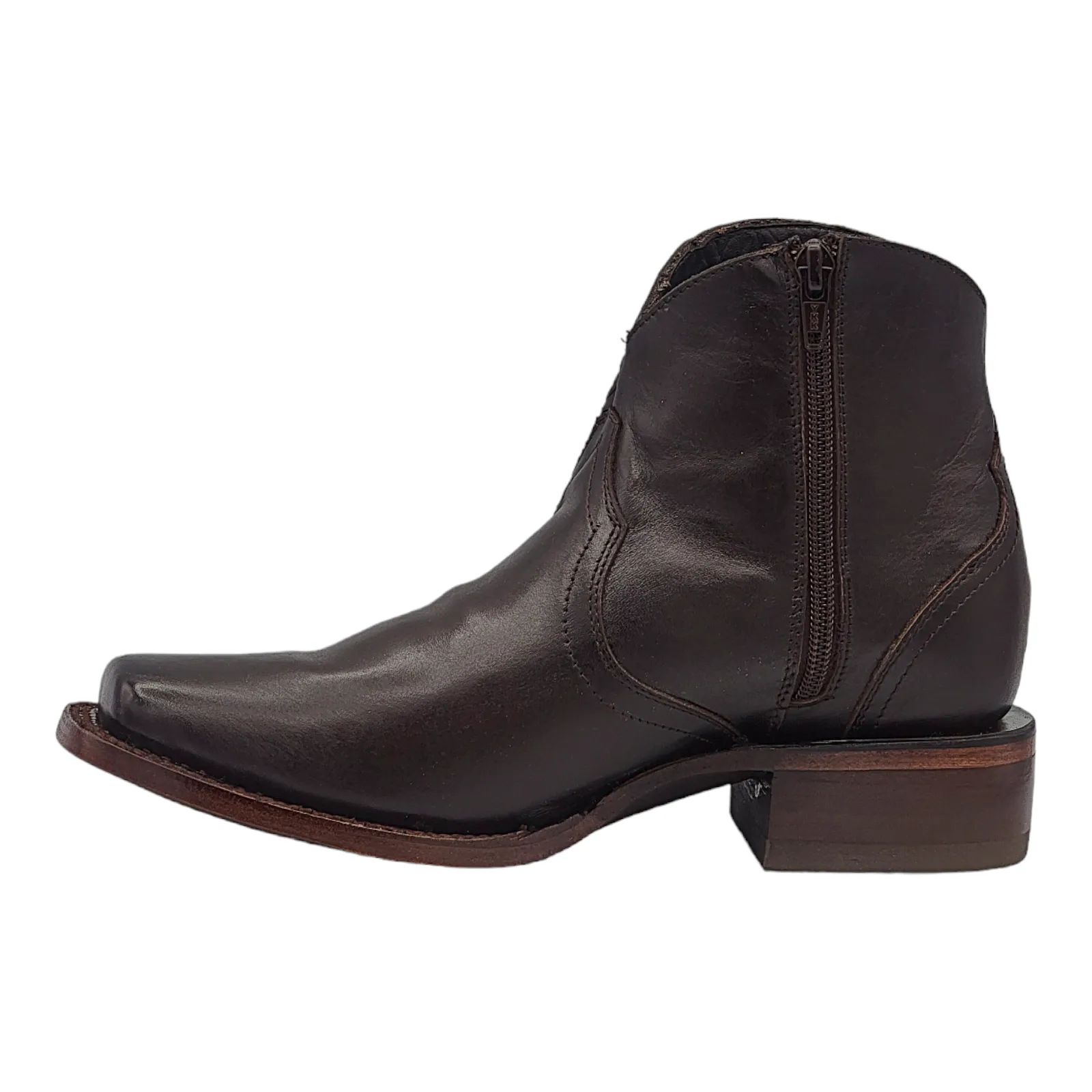 Silverton Nelly All Leather Square Toe Short Boots (Choco)