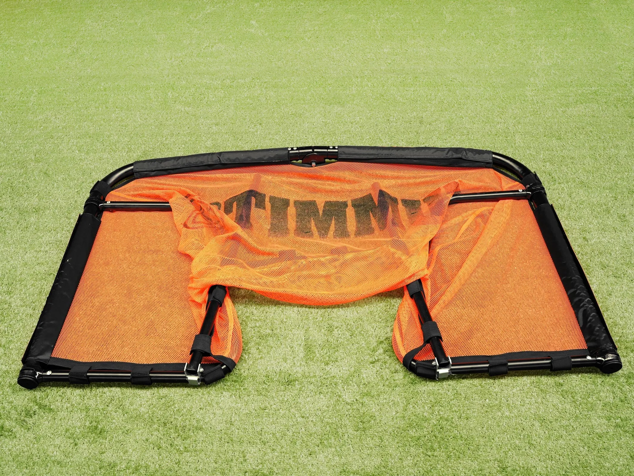 SUMMIT Aluminium Folding Soccer Goal 90x150cm (3'x5') White/Orange