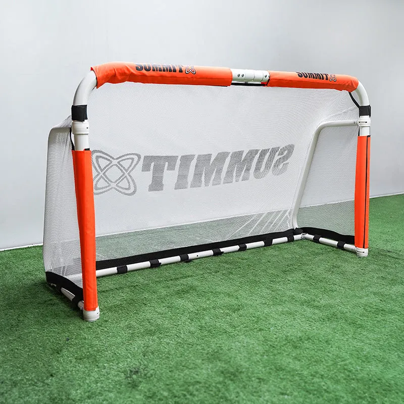 SUMMIT Aluminium Folding Soccer Goal 90x150cm (3'x5') White/Orange