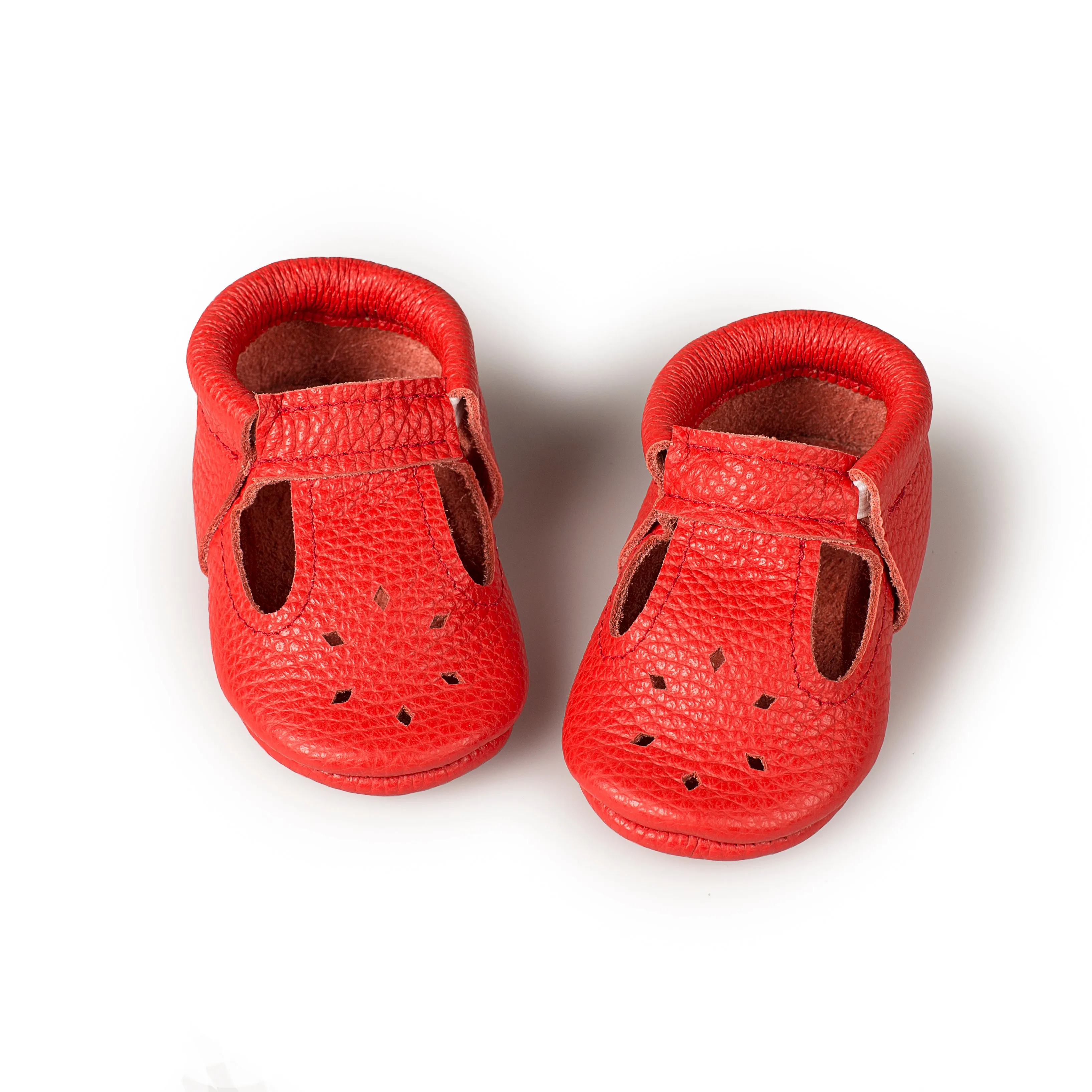 T-strap diamond baby walking shoes