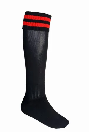 Team Sports Socks - Black/Red