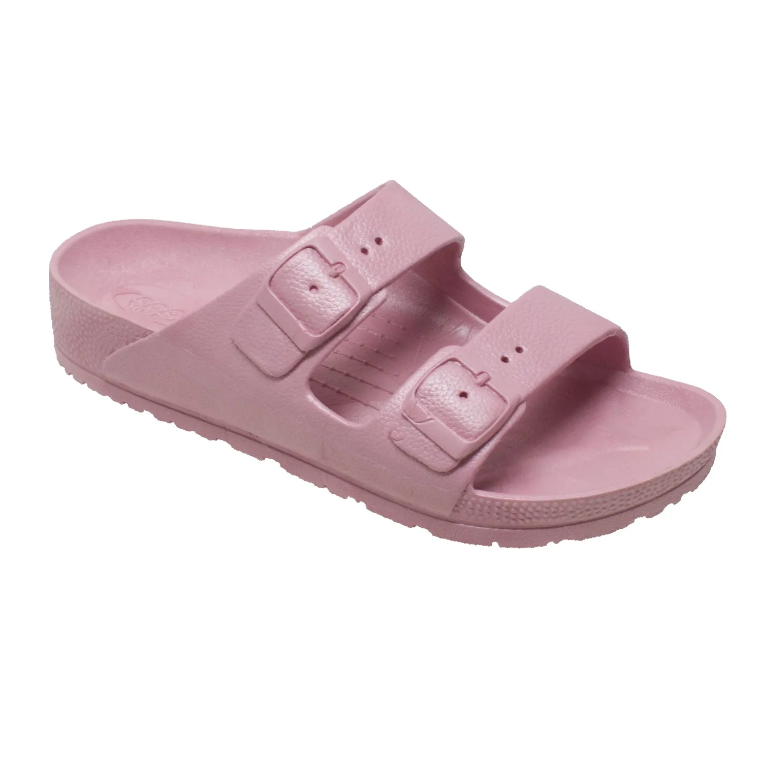 Tecs Womens Two Band Pink Sandals Shoes