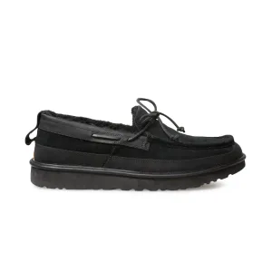 UGG Dex Lace Up Black Slippers - Men's