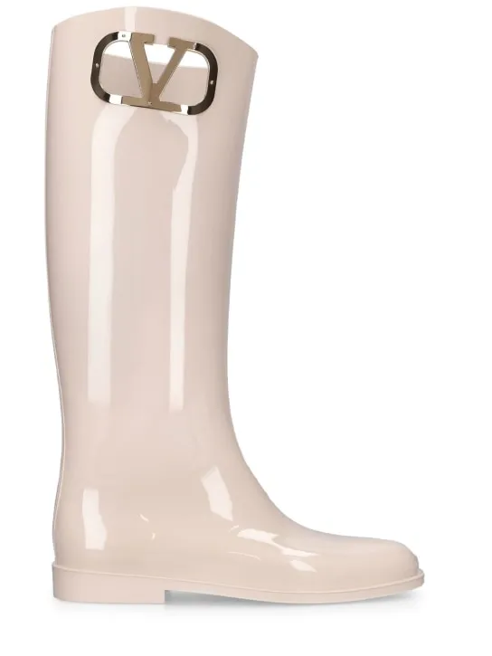 Valentino Garavani   20mm Vlogo PVC tall boots 