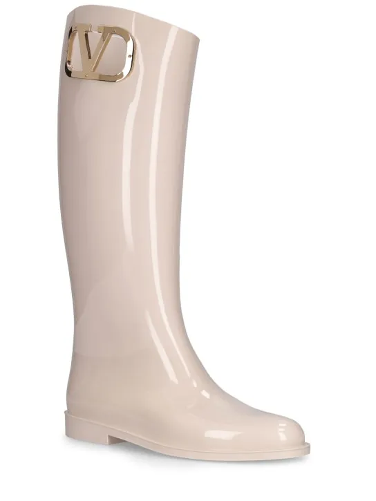 Valentino Garavani   20mm Vlogo PVC tall boots 