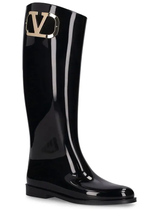 Valentino Garavani   20mm Vlogo PVC tall boots 