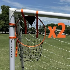 Vallerta® Portable Soccer Corner Target Goal, Set of 2 (Goal not Included) 16"/20"