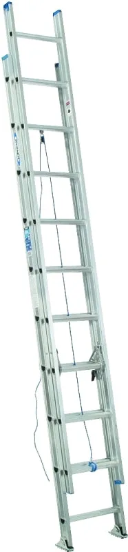 Werner D1340-2 Extension Ladder, 37 ft H Reach, 250 lb, Aluminum :EA: QUANTITY: 1