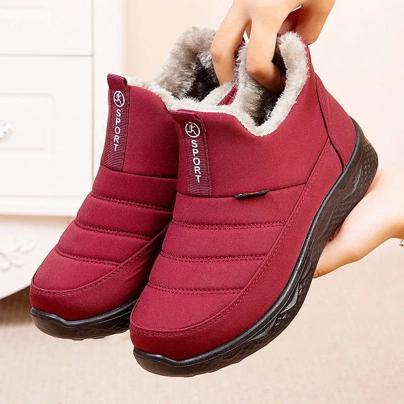 Winter Slip-on Fur Outdoor Snow Boots