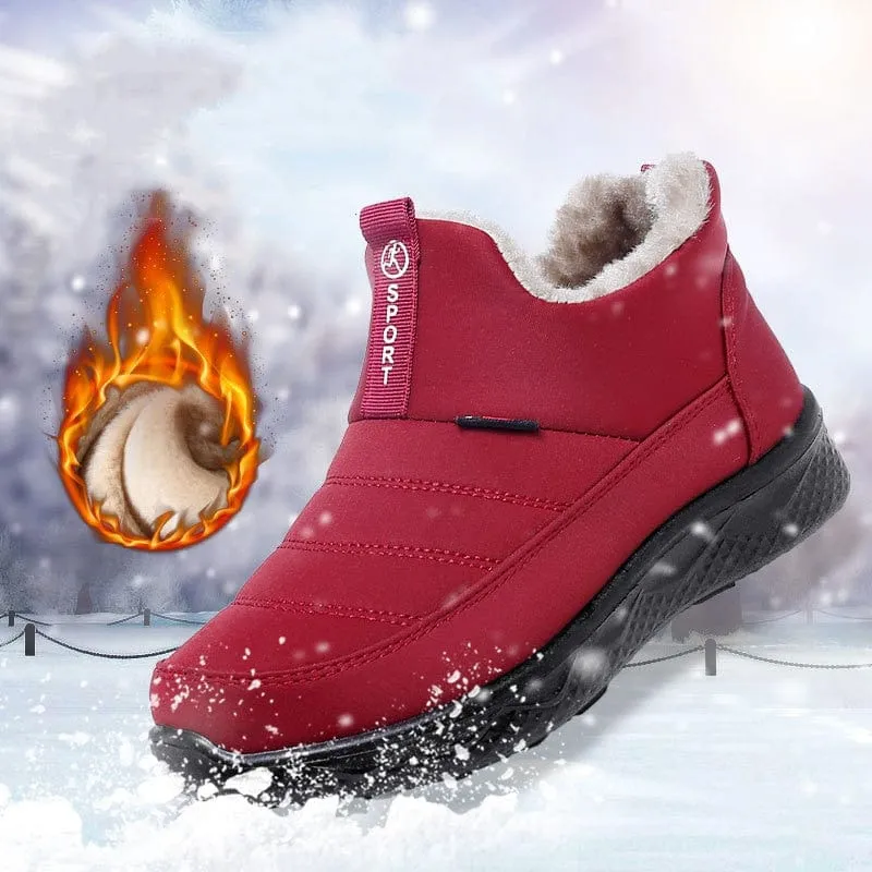 Winter Slip-on Fur Outdoor Snow Boots