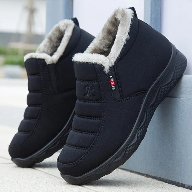 Winter Slip-on Fur Outdoor Snow Boots